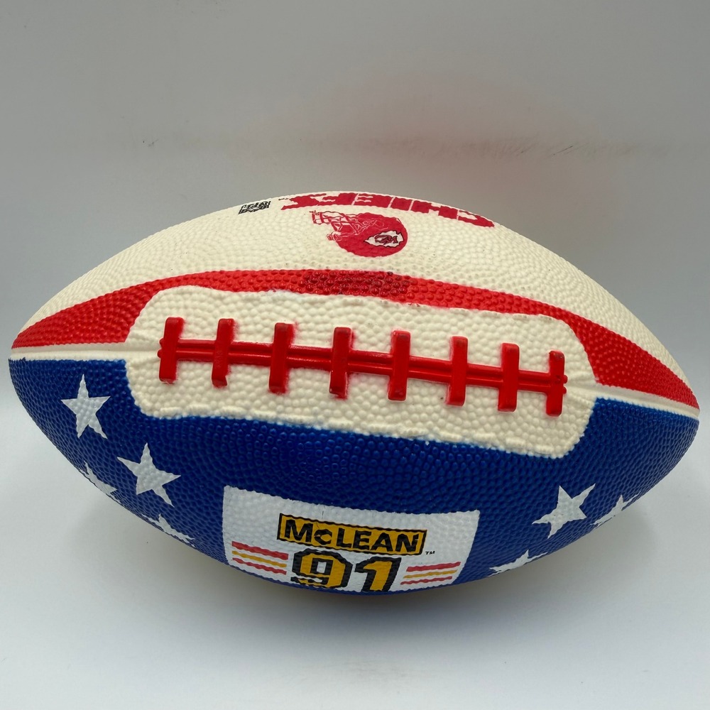Vintage 1991 McDonald's Kansas City Chiefs Mini Football Red White Blue NFL 91